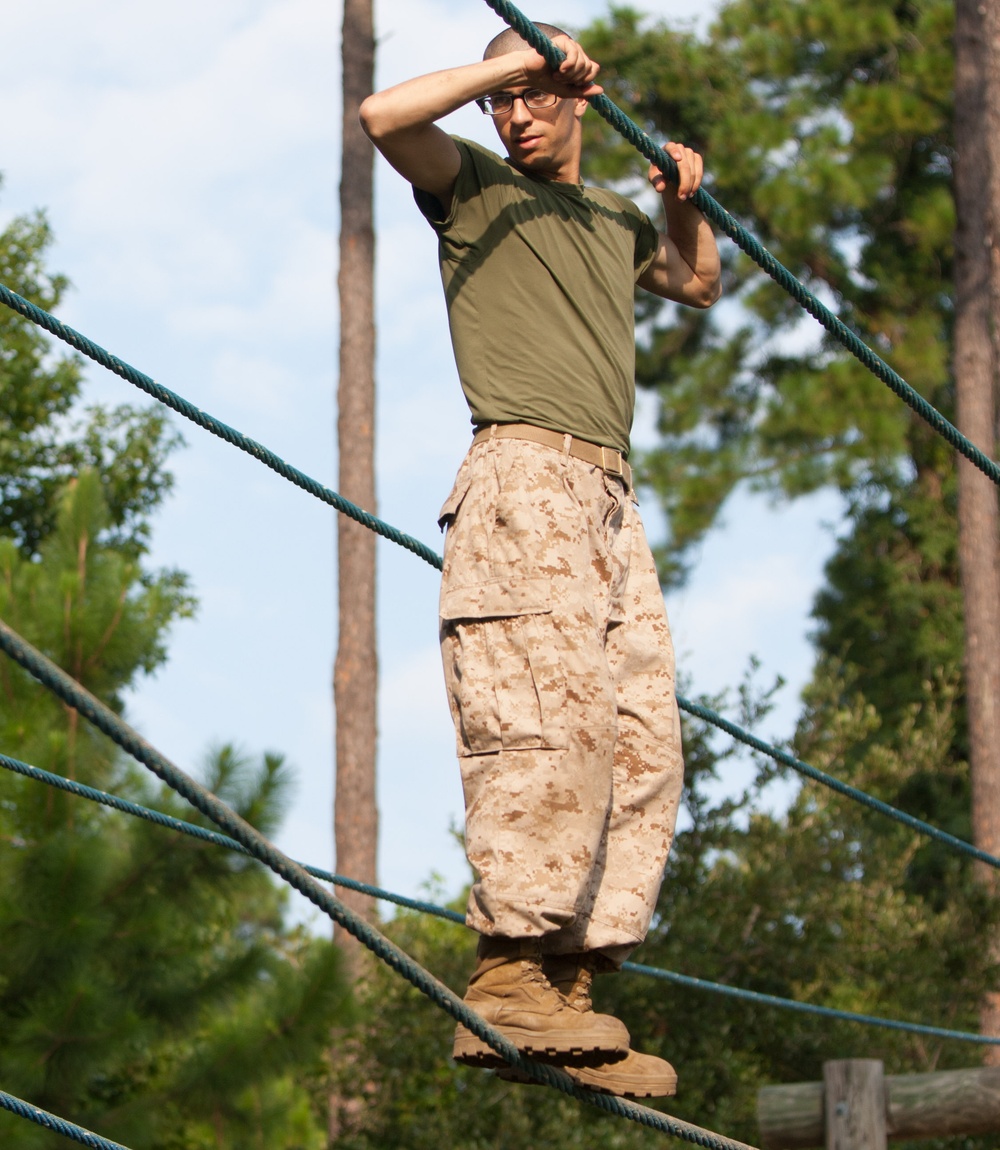 Photo Gallery: Marine recruits build confidence on über-obstacle course