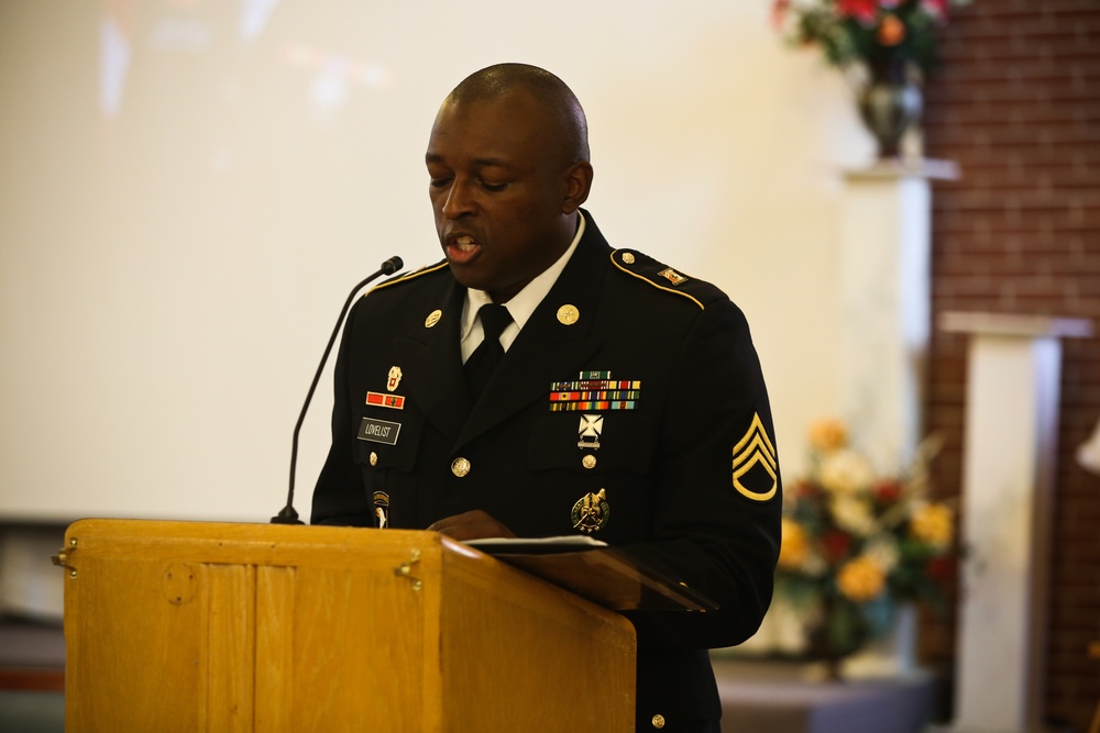 Memorial service for Spc. Hilda Clayton