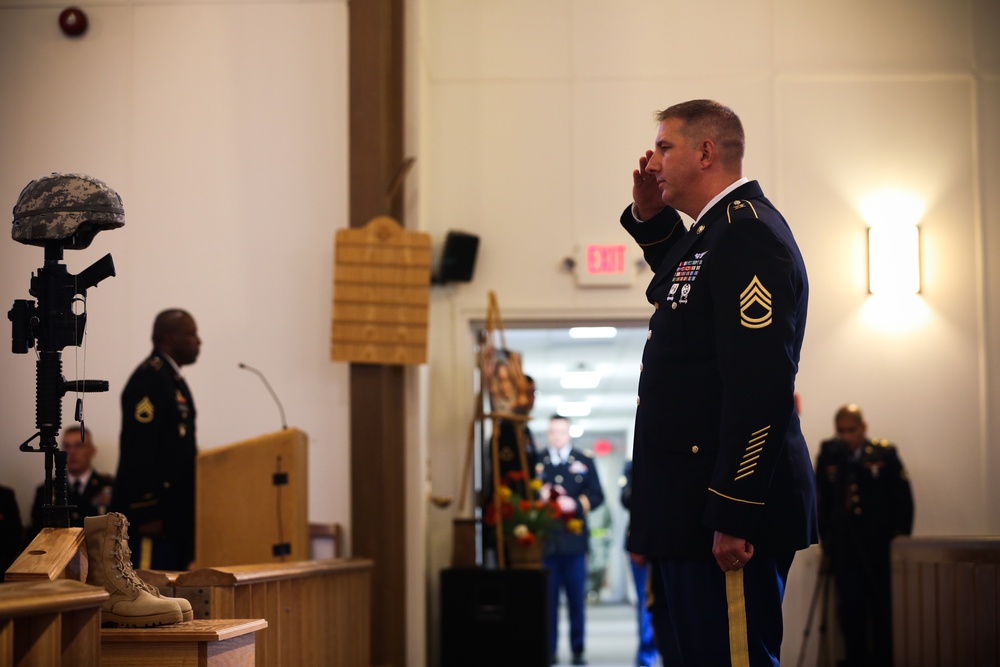 Memorial service for Spc. Hilda Clayton