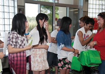Oshima teens bid emotional farewell