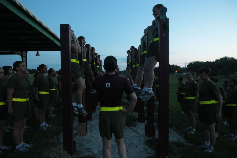 Photo Gallery: Marine recruits test physical fitness on Parris Island