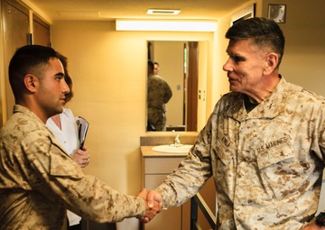 Maj. Gen. Juan G. Ayala visits Camp Lejeune