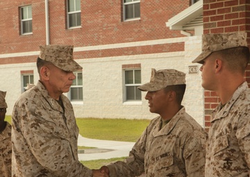 Maj. Gen. Juan G. Ayala visits Camp Lejeune
