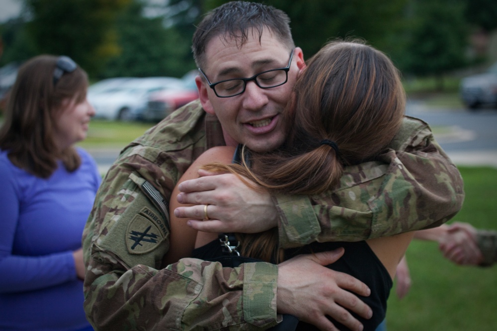 55th Signal Company (Combat Camera) 'Welcome Home' event for soldiers returning from Afghanistan