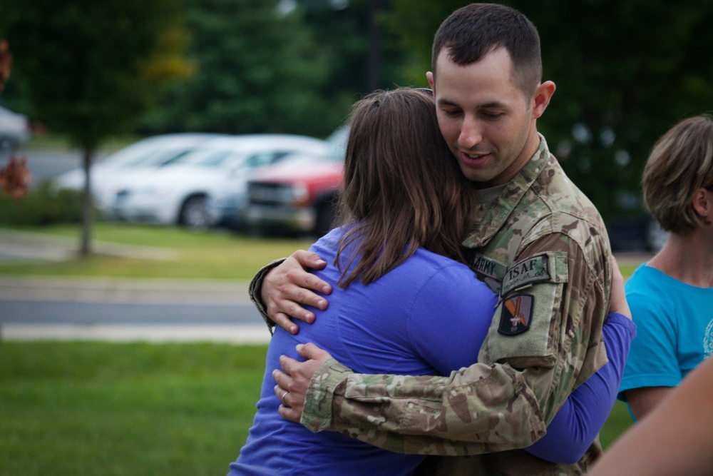 55th Signal Company (Combat Camera) 'Welcome Home' event for soldiers returning from Afghanistan