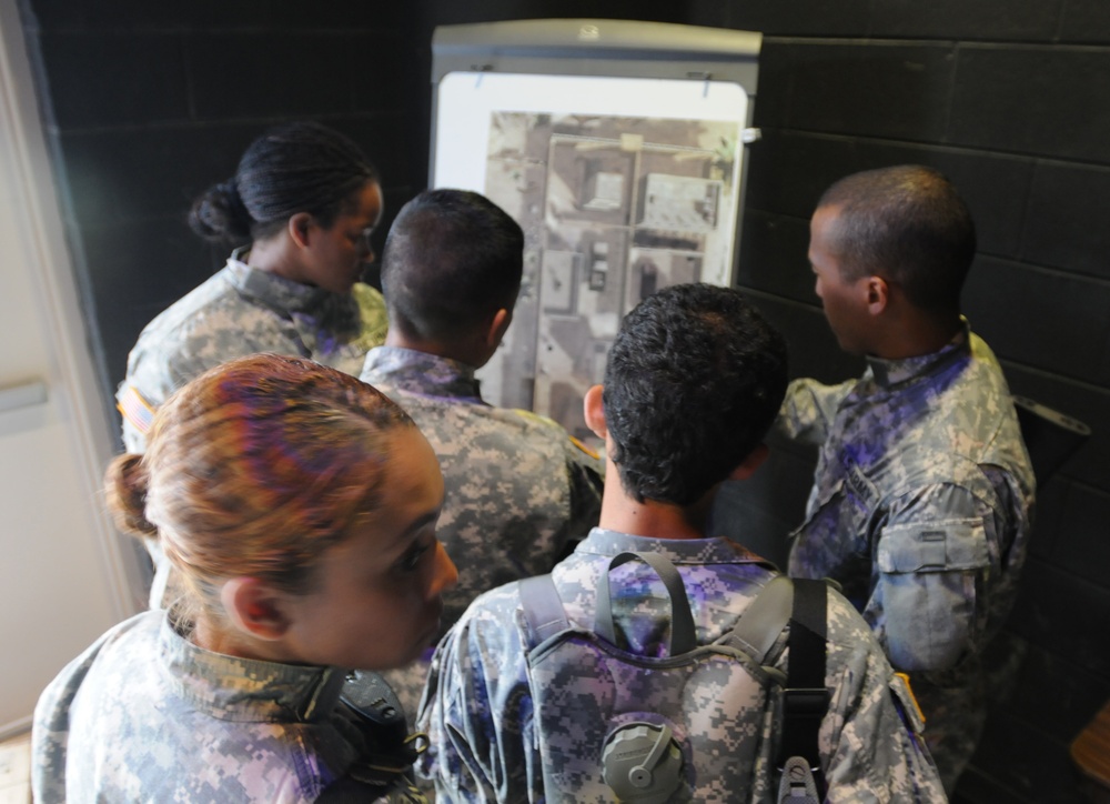 OSW soldiers review map of training lane