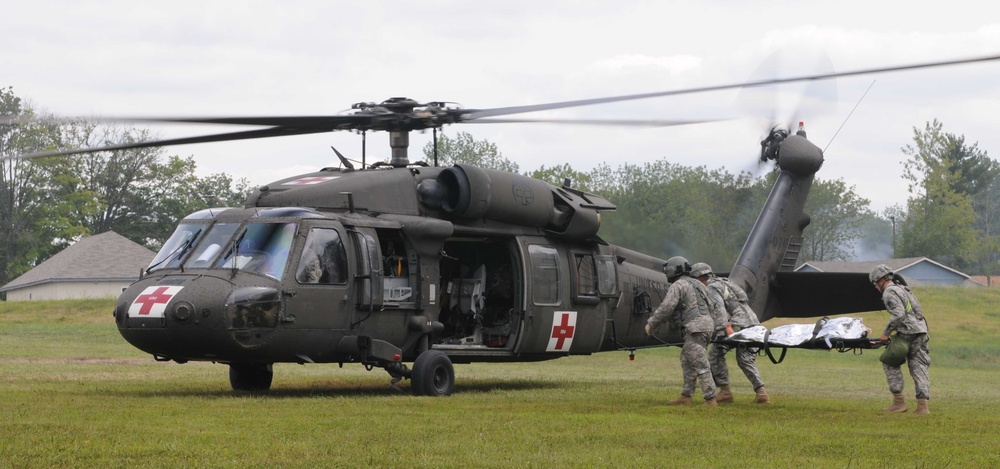 Muscatatuck Urban Training Complex Medical Evacuation Training Exercise