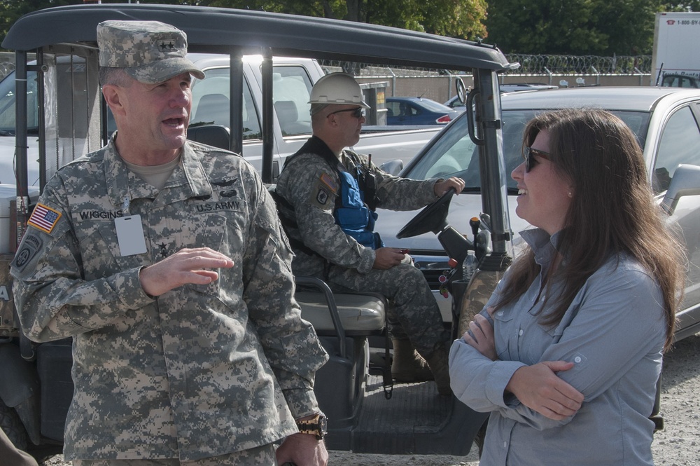 USARNORTH DCG escorts visitors around MUTC