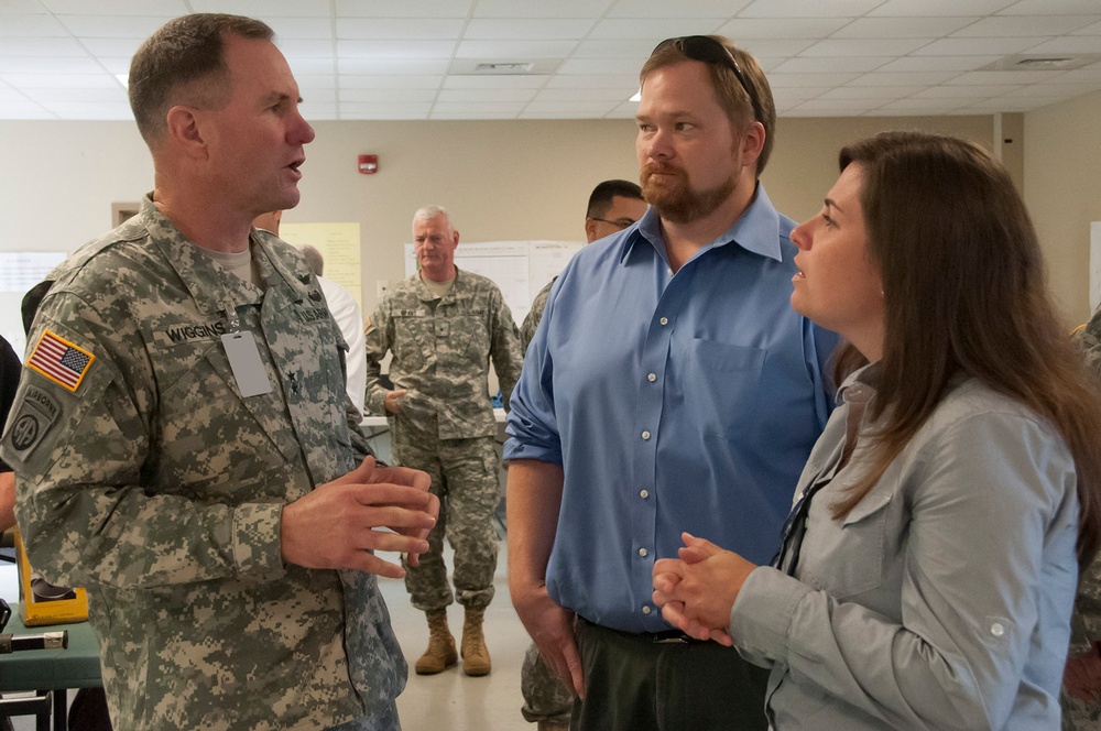 USARNORTH DCG escorts visitors around MUTC