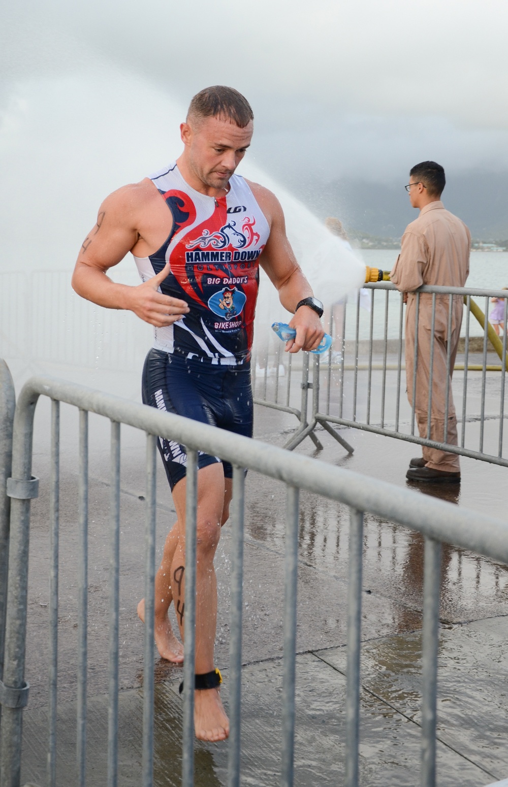 Competitors make humid, rainy Tradewind Triathlon a breeze