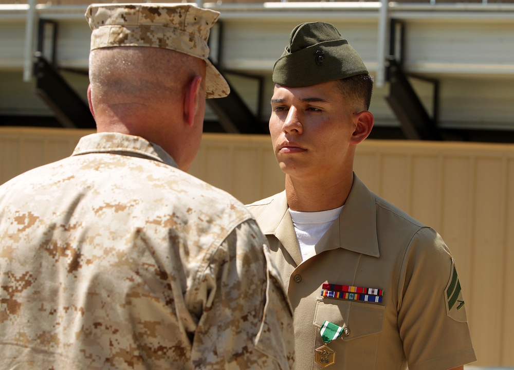 Combat Center Marines awarded for life-saving efforts
