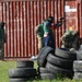 Spartan soldiers, Syracuse University football players battle in paintball competition
