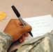 A soldier sends a note to Japan
