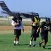 University of Hawaii Rainbow Warriors practice at Joint Base Pearl Harbor-Hickam