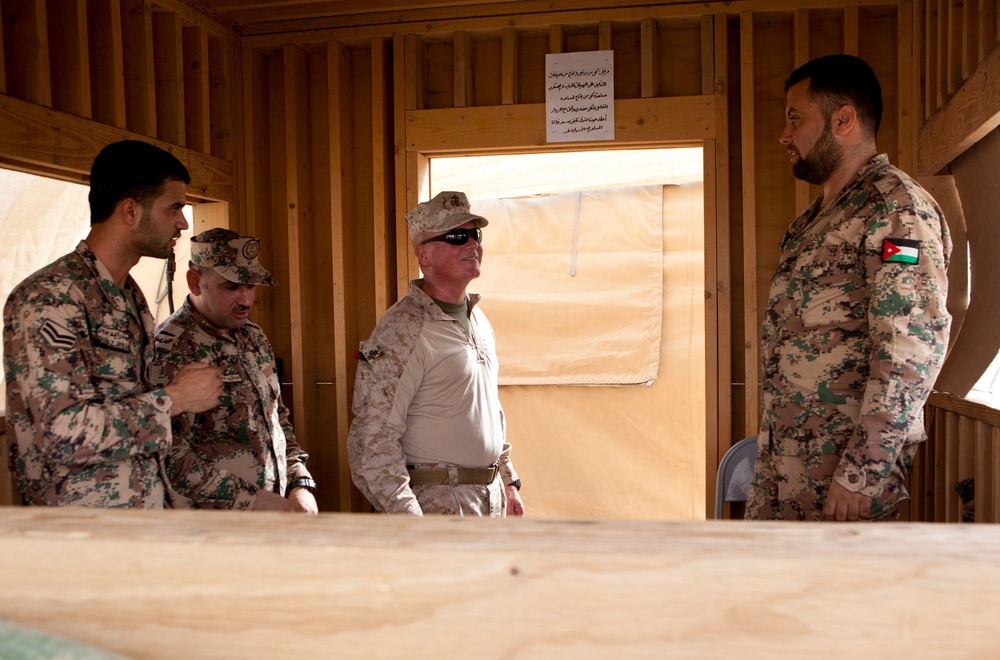 Maj. Gen. Miller visits Camp Dwyer troops