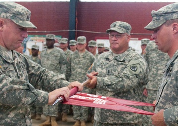 SC National Guard's 124th Engineer Company cases colors