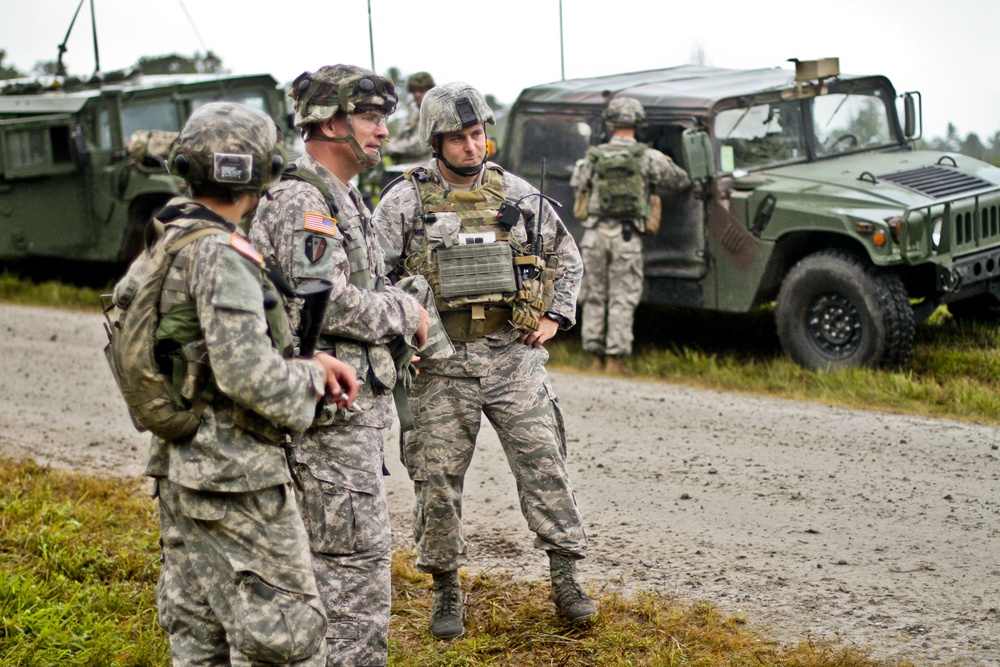 New Jersey Army and Air National Guard air insertion exercise