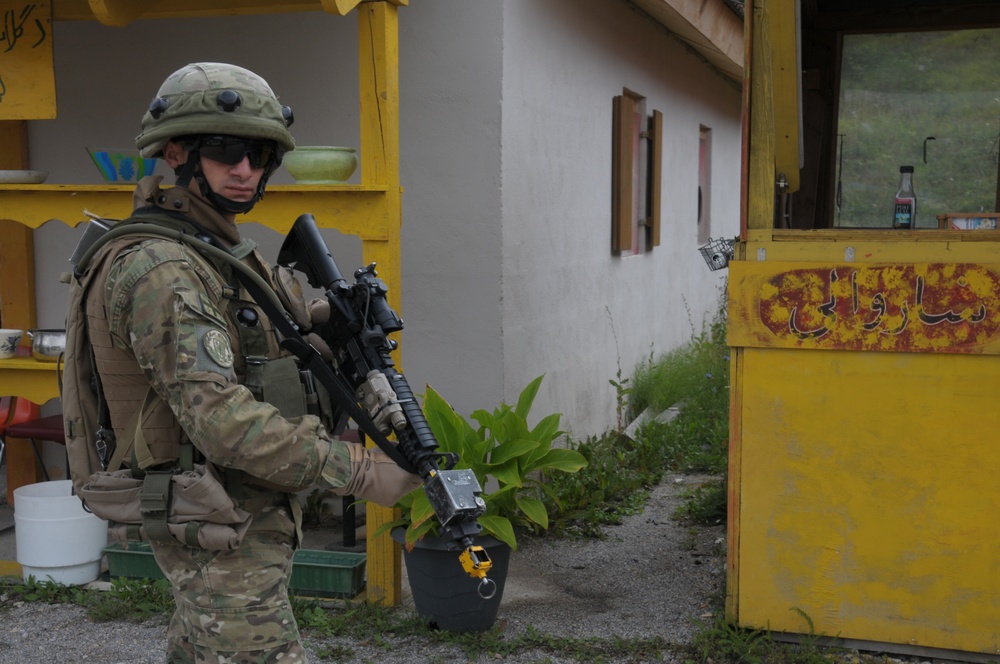 Regimental combat team mission rehearsal exercise