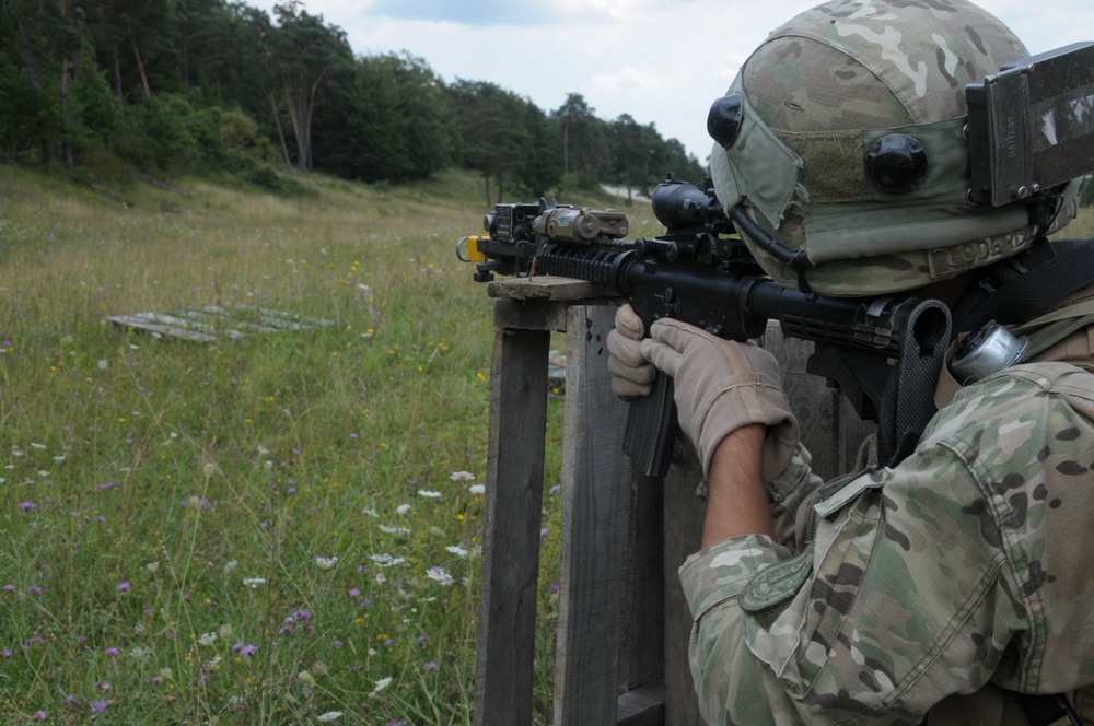 Regimental combat team mission rehearsal exercise