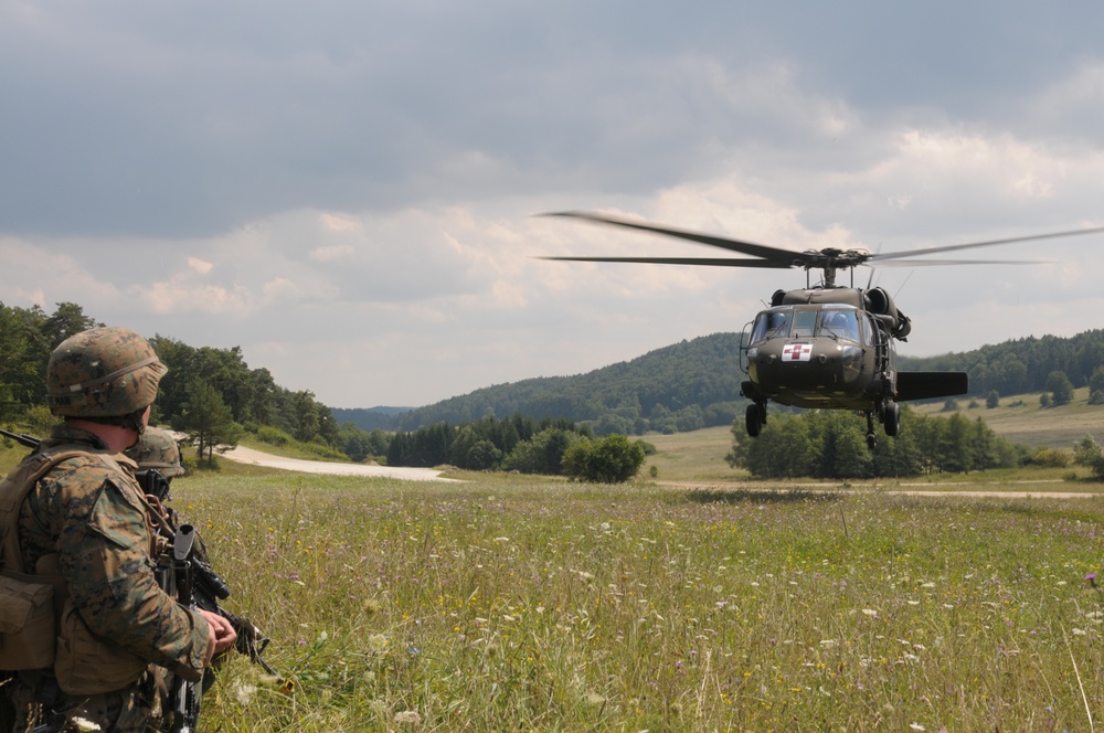 Regimental combat team mission rehearsal exercise