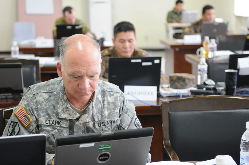 Multinational forces participate in command post exercise in Mongolia