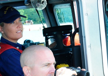 Coast Guard station on watch during Gloucester Clean Water Swim