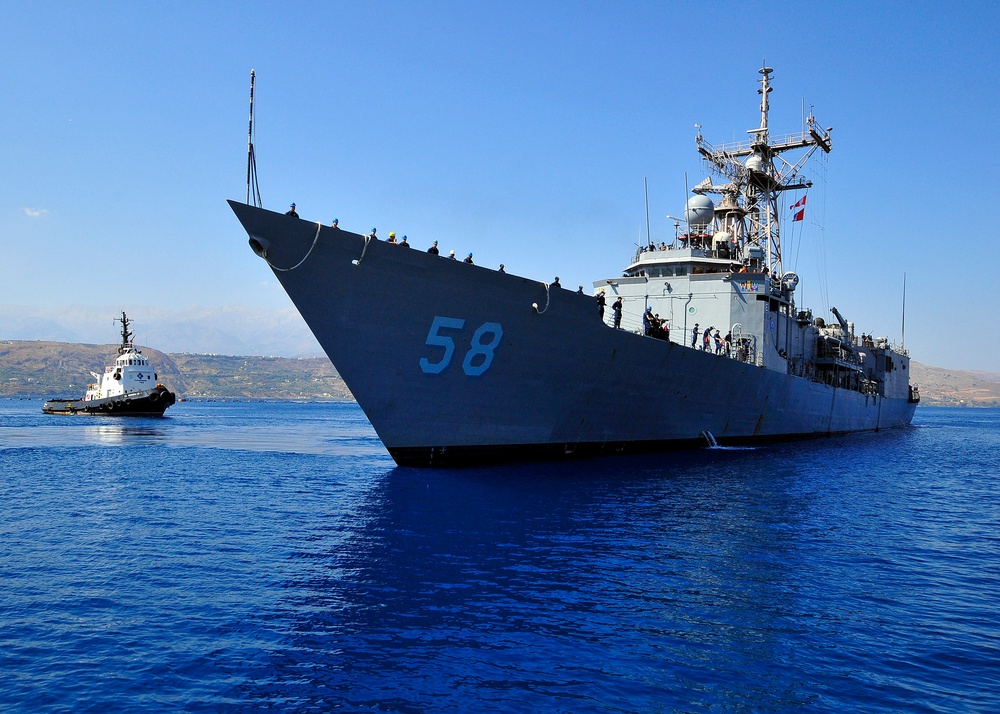USS Samuel B. Roberts in Greece