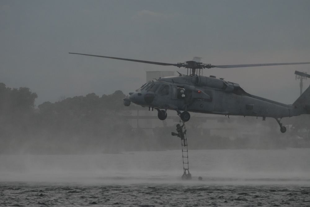 Navy SEAL Helocast