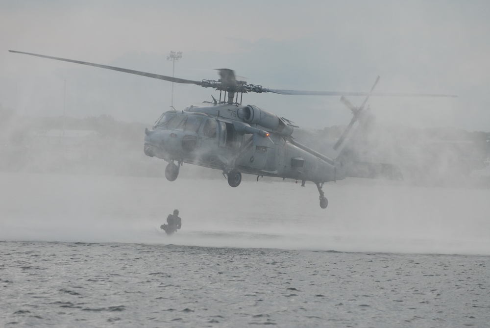 Navy SEAL Helocast