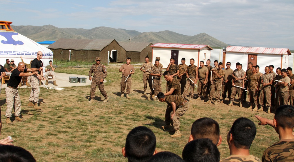 3rd LE Battalion Marines lead non-lethal weapons training in Mongolia