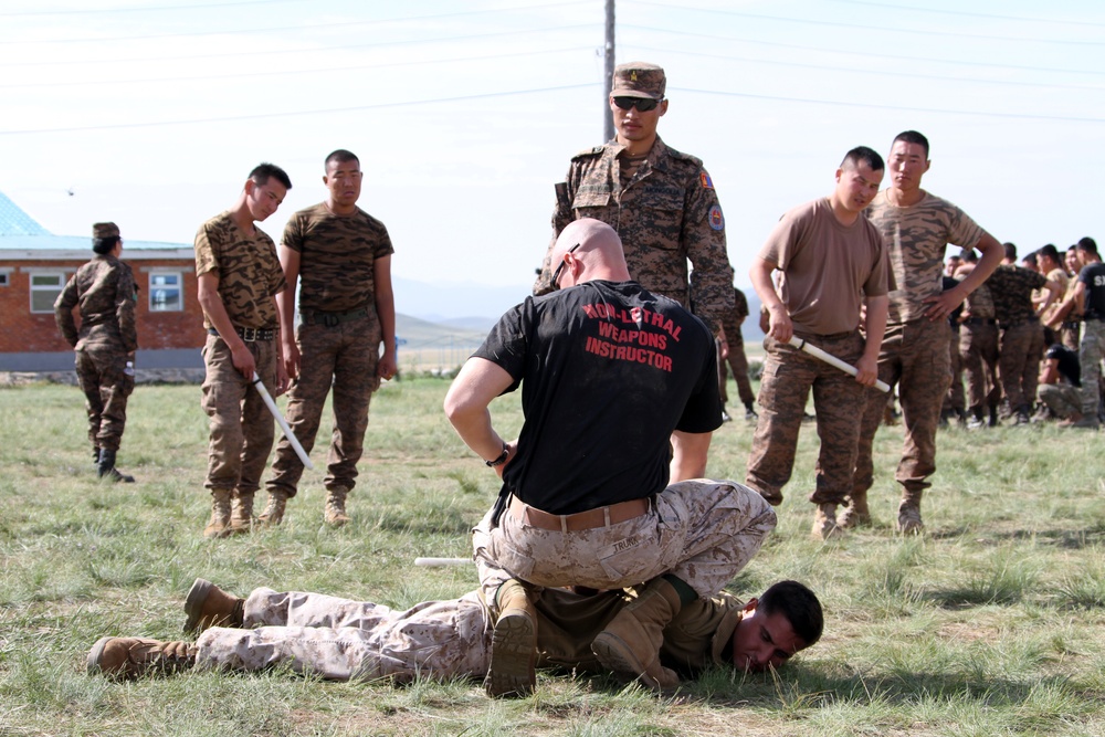 3rd LE Battalion Marines lead non-lethal weapons training in Mongolia