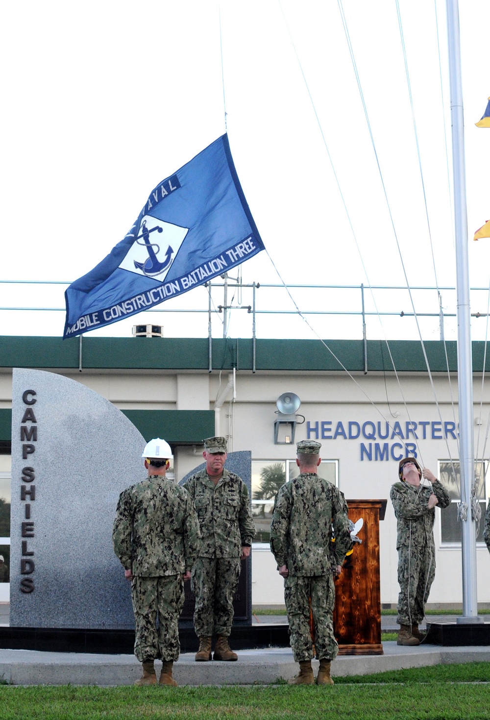 Seabee Camp Shields battalion turnover