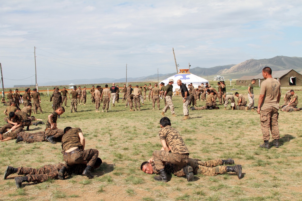 3rd LE Battalion Marines lead non-lethal weapons training in Mongolia