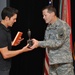Tony Horton speaks with Army Reserve senior leadership