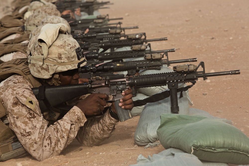 2nd Marine Regiment conducts live fire exercise