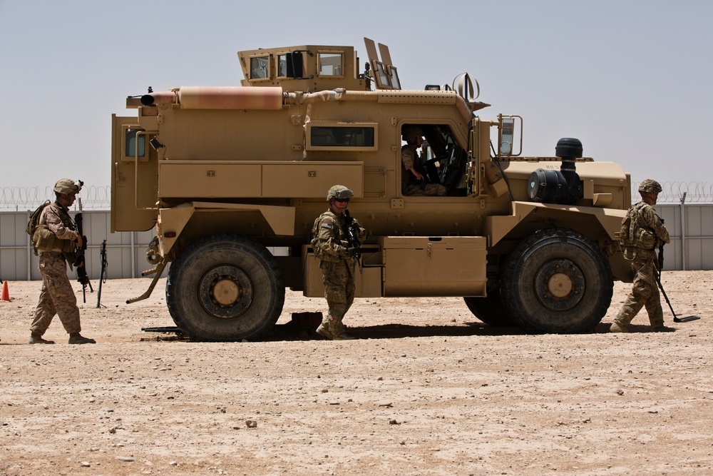 2nd Marine Regiment conducts mock casualty drill