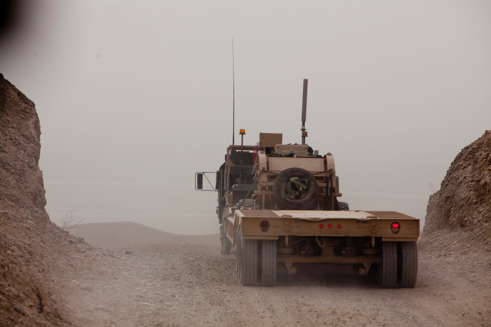 TS Company conducts Combat Logistics Patrol for maintenance and supply operations