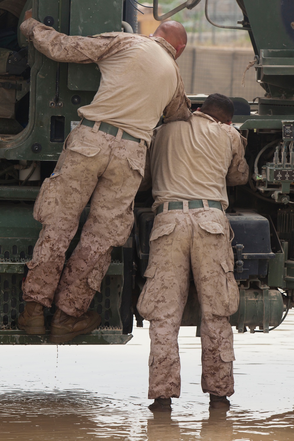 TS Company conducts Combat Logistics Patrol for maintenance and supply operations