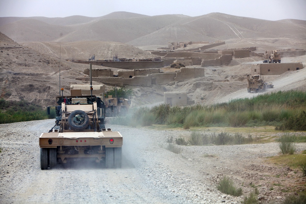 TS Company conducts Combat Logistics Patrol for maintenance and supply operations