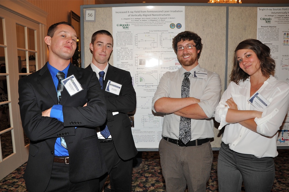 Colorado State University students show off their research at DTRA's BRTR