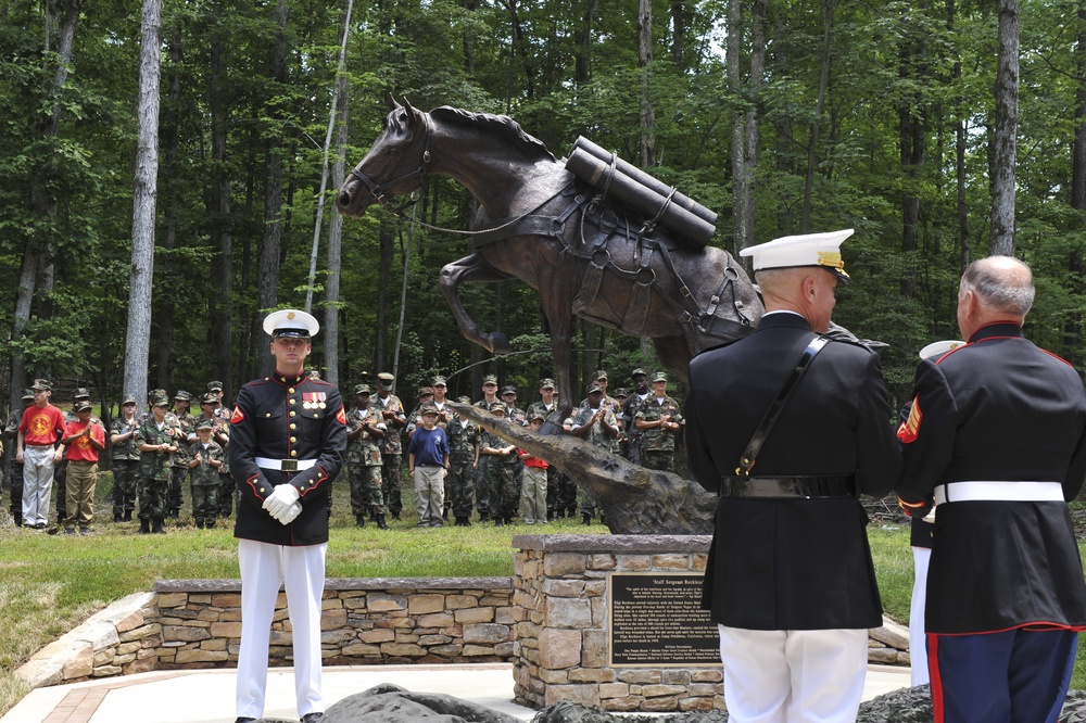 Staff Sergeant Reckless Monument Dedication