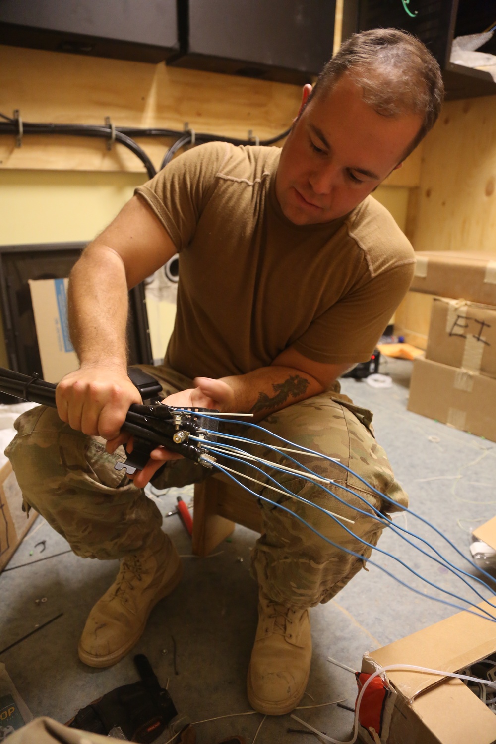 Tactical operation center at FOB Lightning