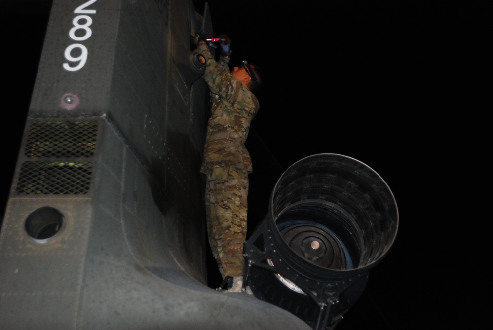 Task Force Falcon performs night operations