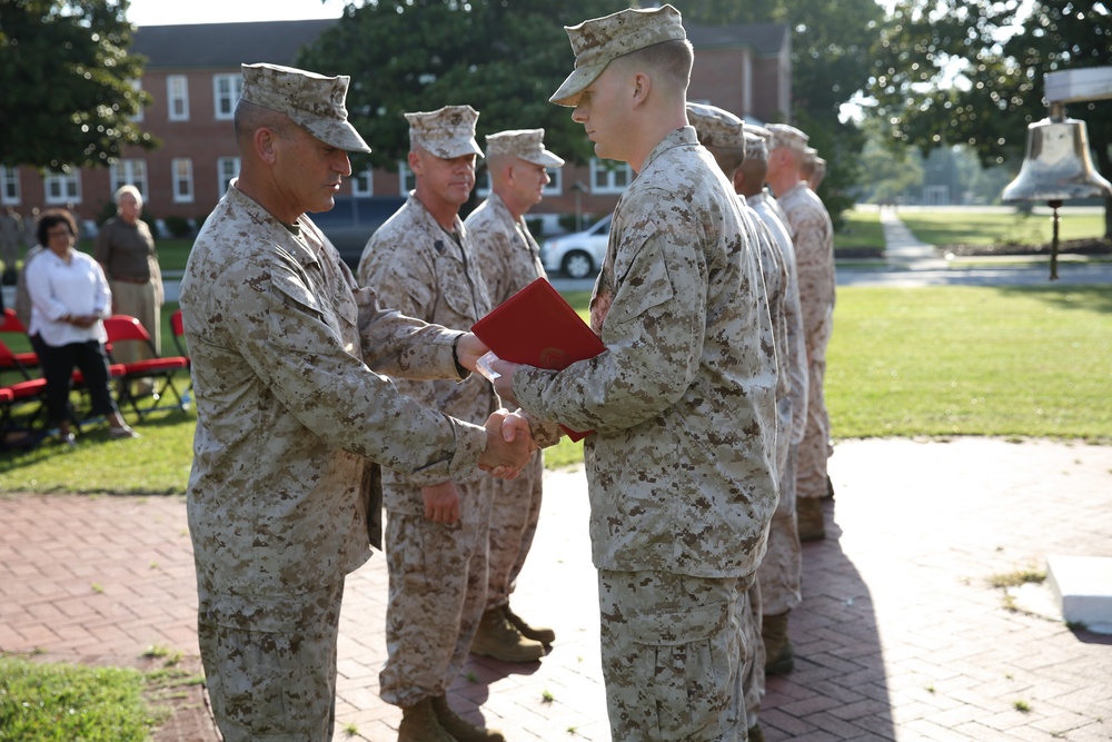 Marines, sailors recognized for superior performance