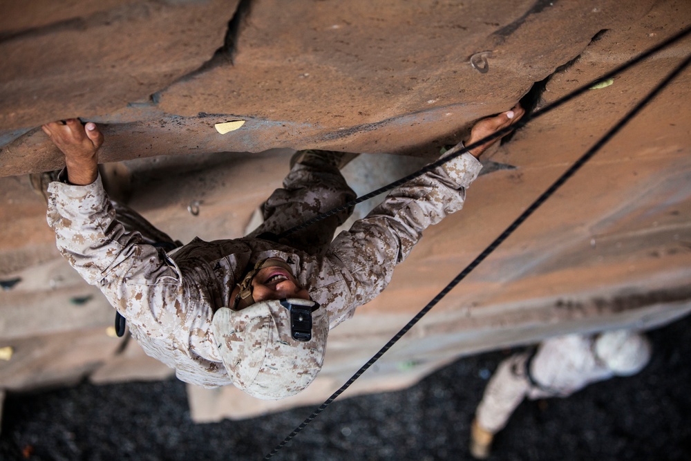 22nd MEU BLT Marines climb to the top in SOTG assault climbers course