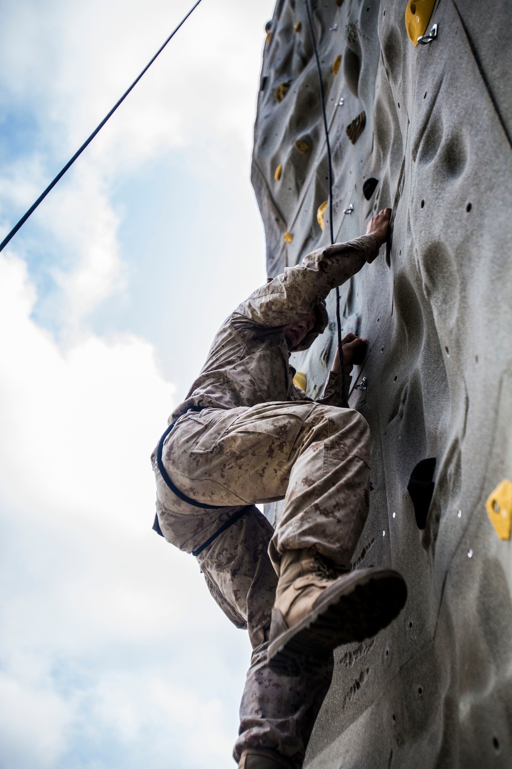 22nd MEU BLT Marines climb to the top in SOTG assault climbers course