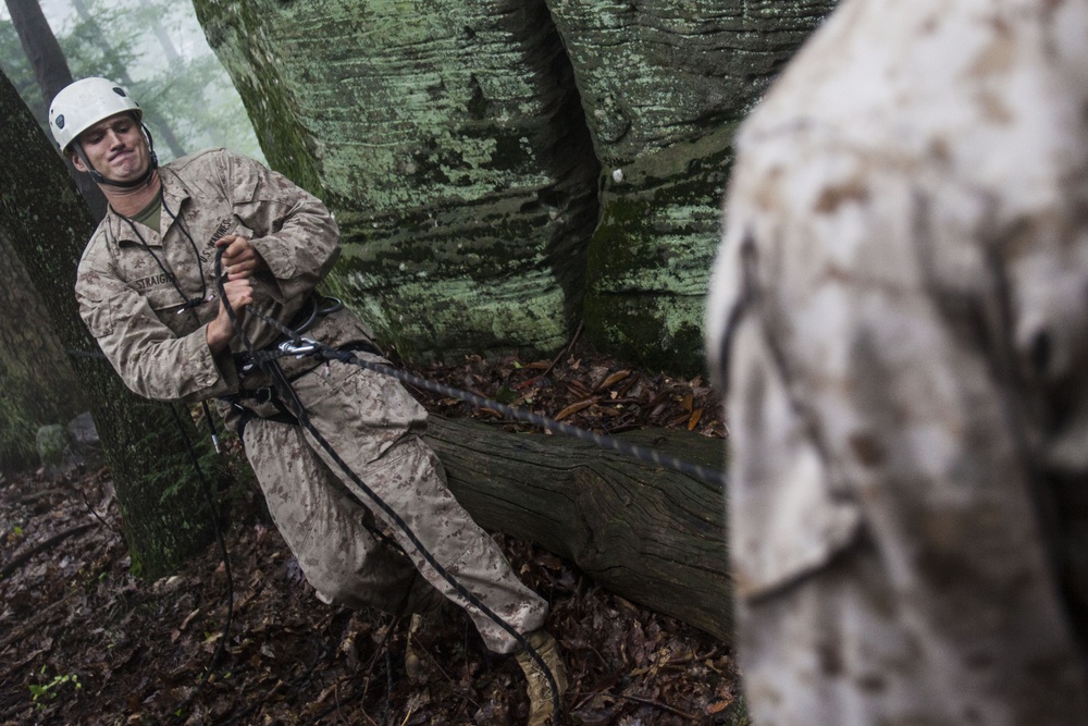 22nd MEU BLT Marines climb to the top in SOTG assault climbers course