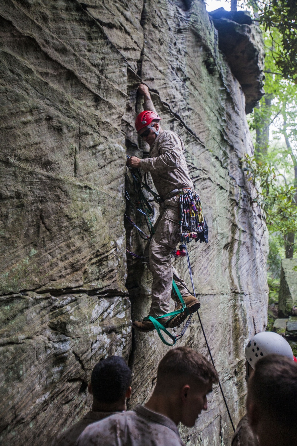 22nd MEU BLT Marines climb to the top in SOTG assault climbers course