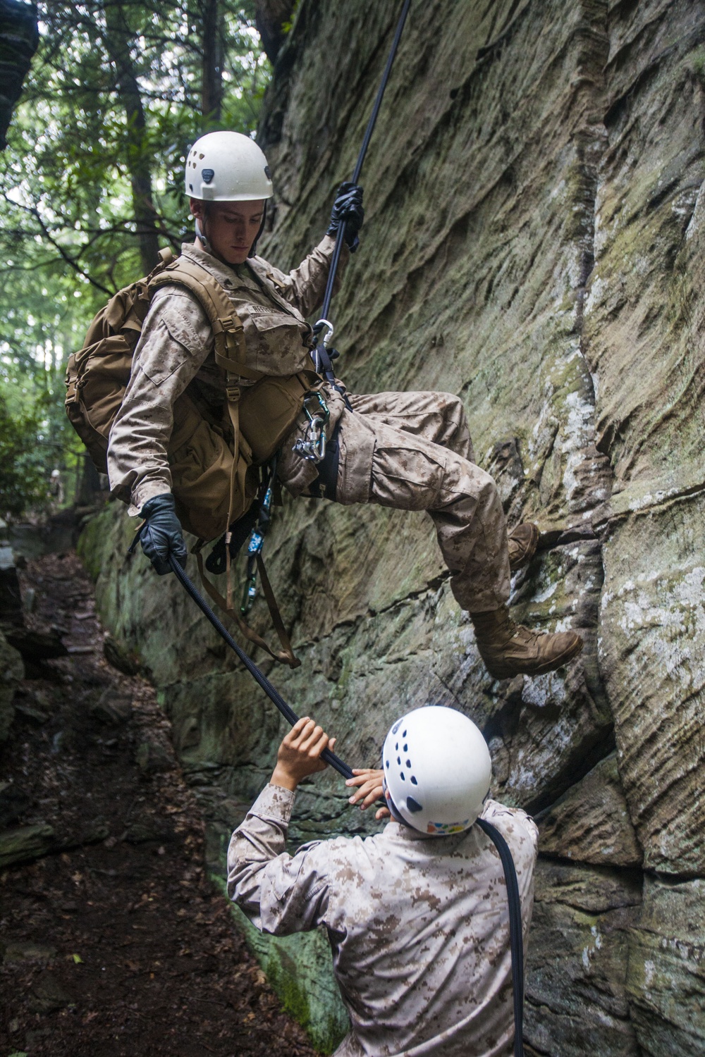 22nd MEU BLT Marines climb to the top in SOTG assault climbers course