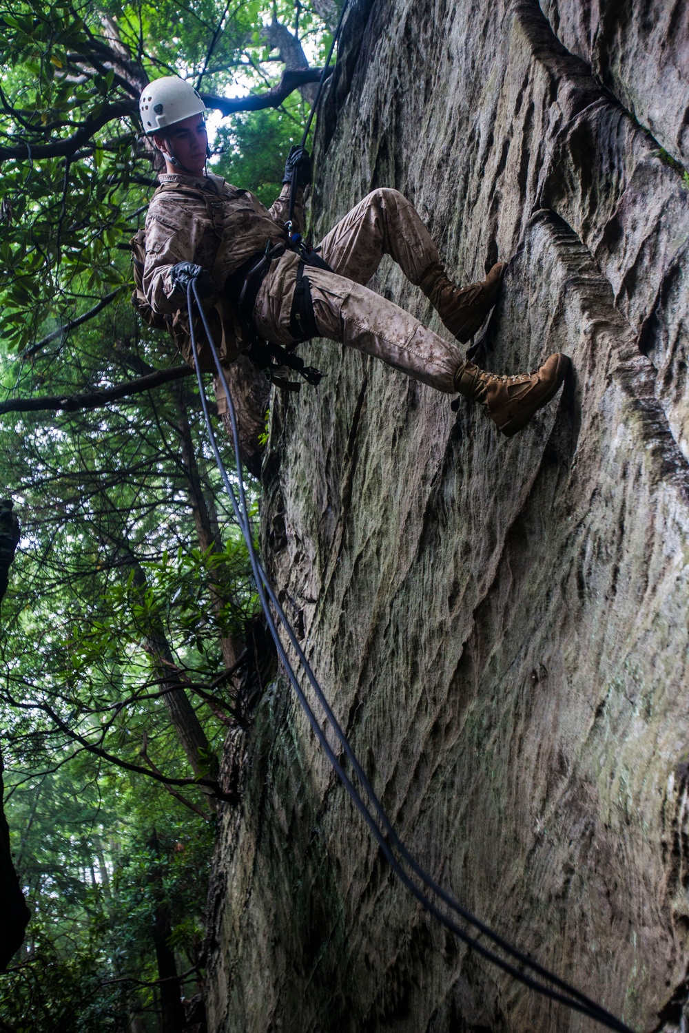 22nd MEU BLT Marines climb to the top in SOTG assault climbers course